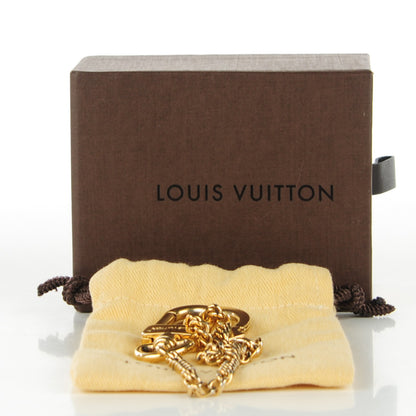 Louis Vuitton Metal Pochette Extender Key Ring Chain Gold 5 of 5