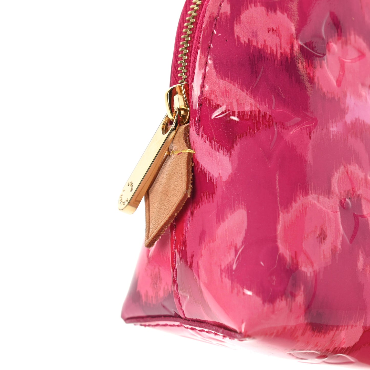 Vernis Ikat Cosmetic Pouch Rose Indien