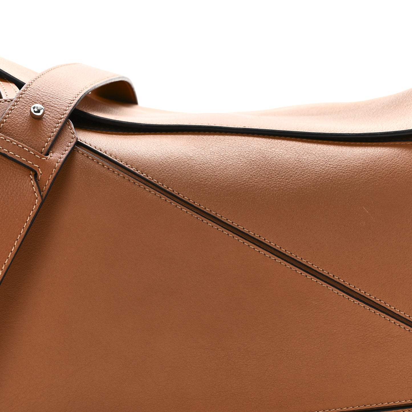 Calfskin Large Puzzle Bag Tan