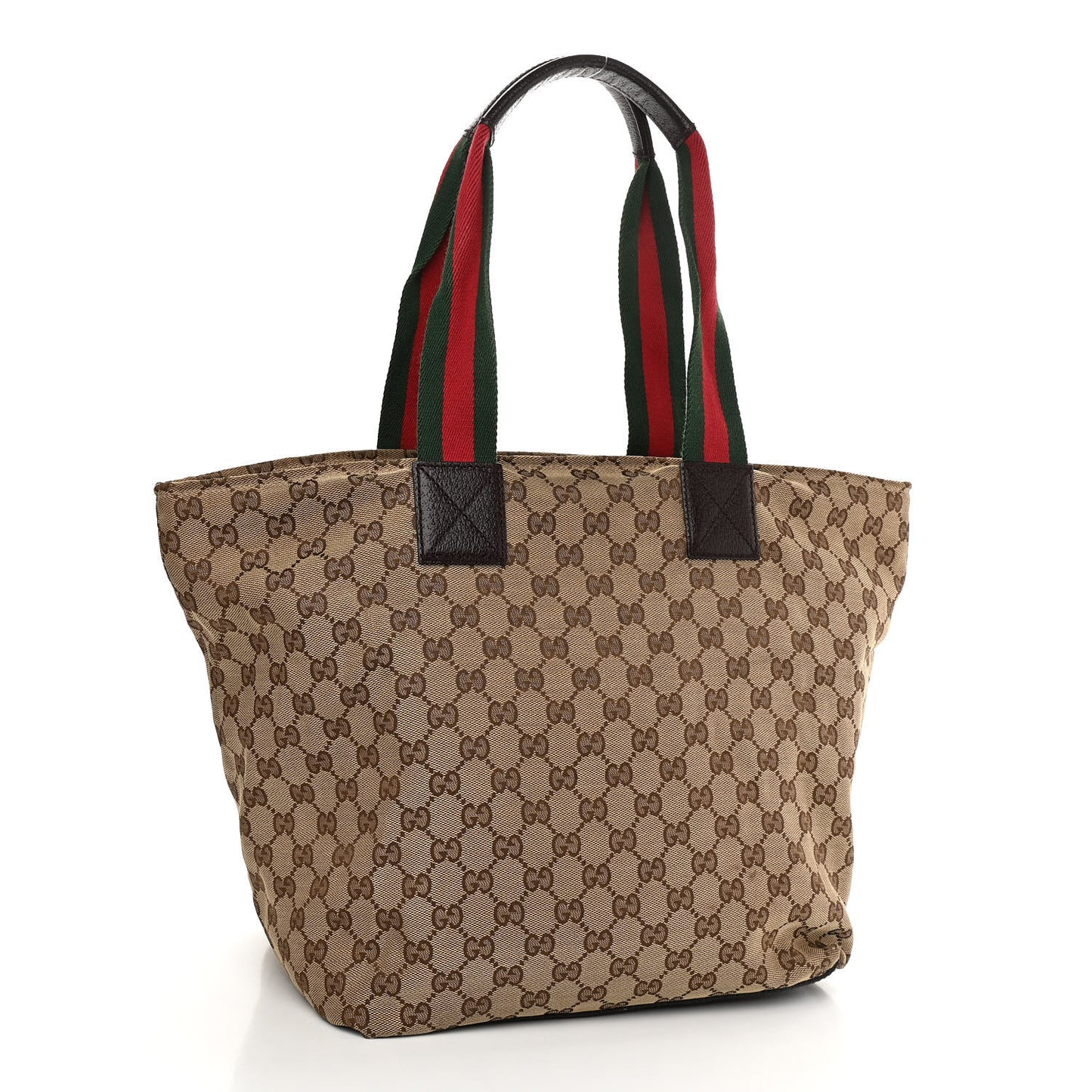 GG Monogram Large Web Handle Bucket Tote