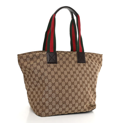Gucci GG Monogram Large Web Handle Bucket Tote 2 of 12
