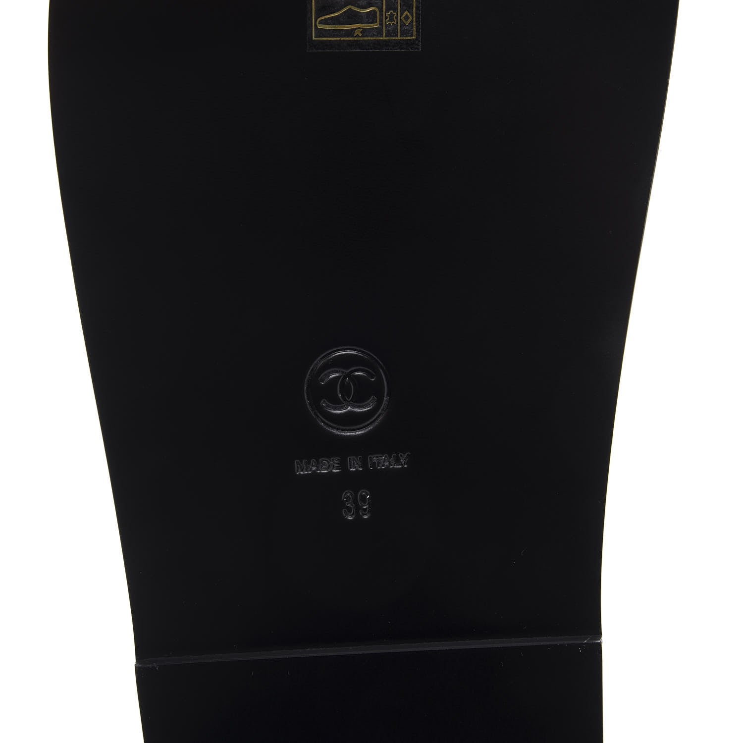 Chanel Grained Calfskin Velcro Dad Sandals 39 Black 7 of 9