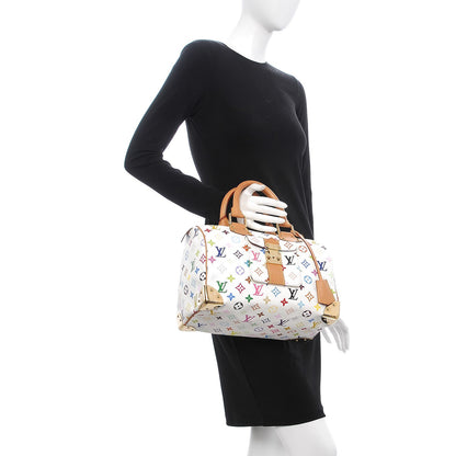Louis Vuitton Monogram Multicolor Speedy 30 White 2 of 14