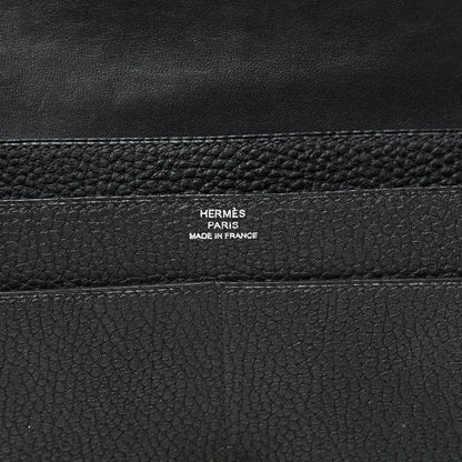 Hermes Togo Dogon Duo Wallet Black 7 of 12