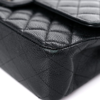 Chanel Caviar Quilted Medium Double Flap Black 8 of 22