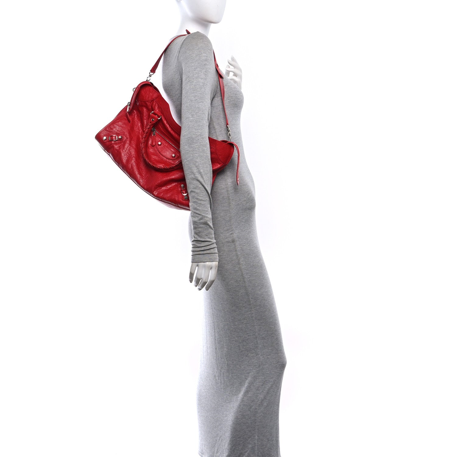 Balenciaga Agneau Giant 12 Silver Hardware City Coquelicot 2 of 11