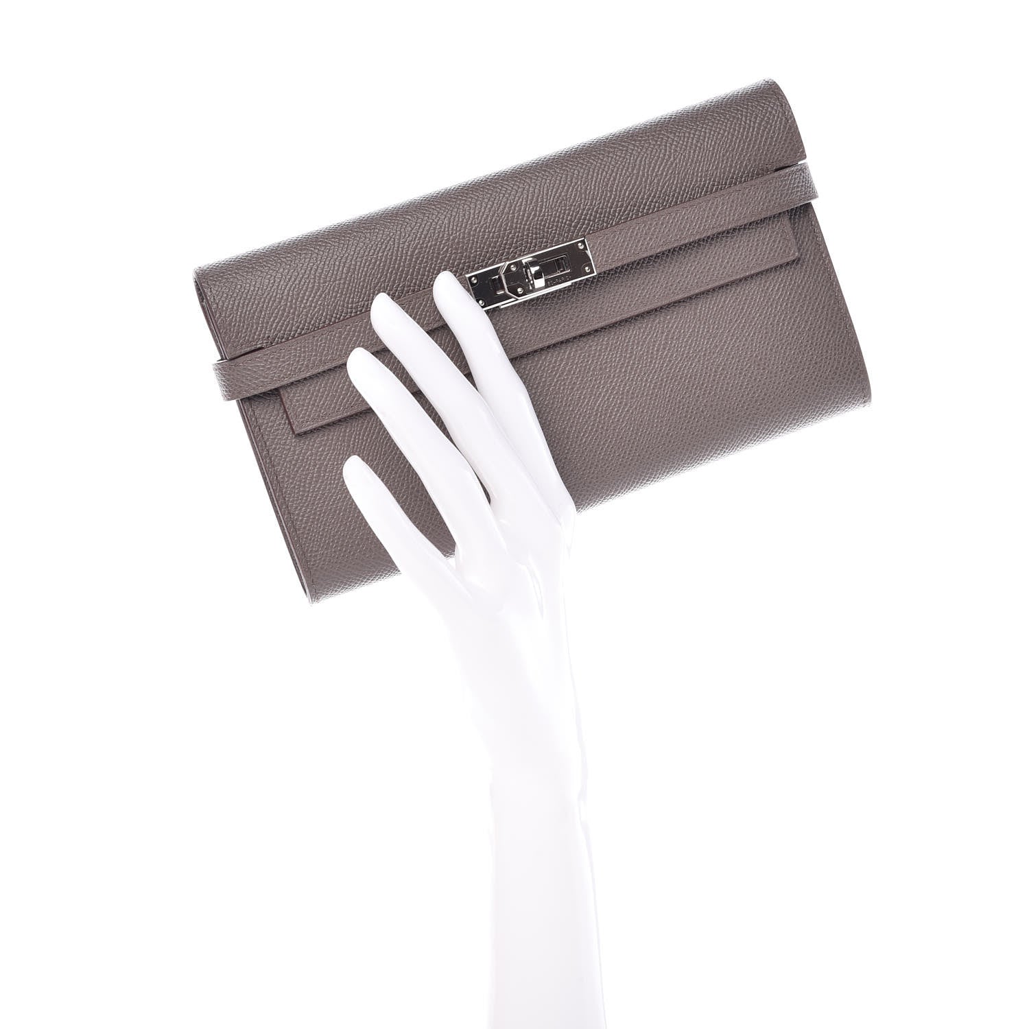 Hermes Epsom Kelly Longue Wallet Etain 2 of 8