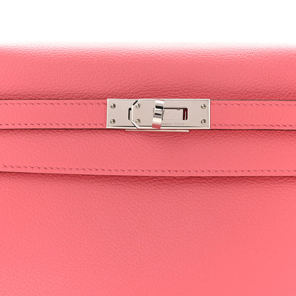 Hermes Evercolor Verso Kelly Danse II Belt Bag Rose D'Ete Vert Cypress 8 of 11