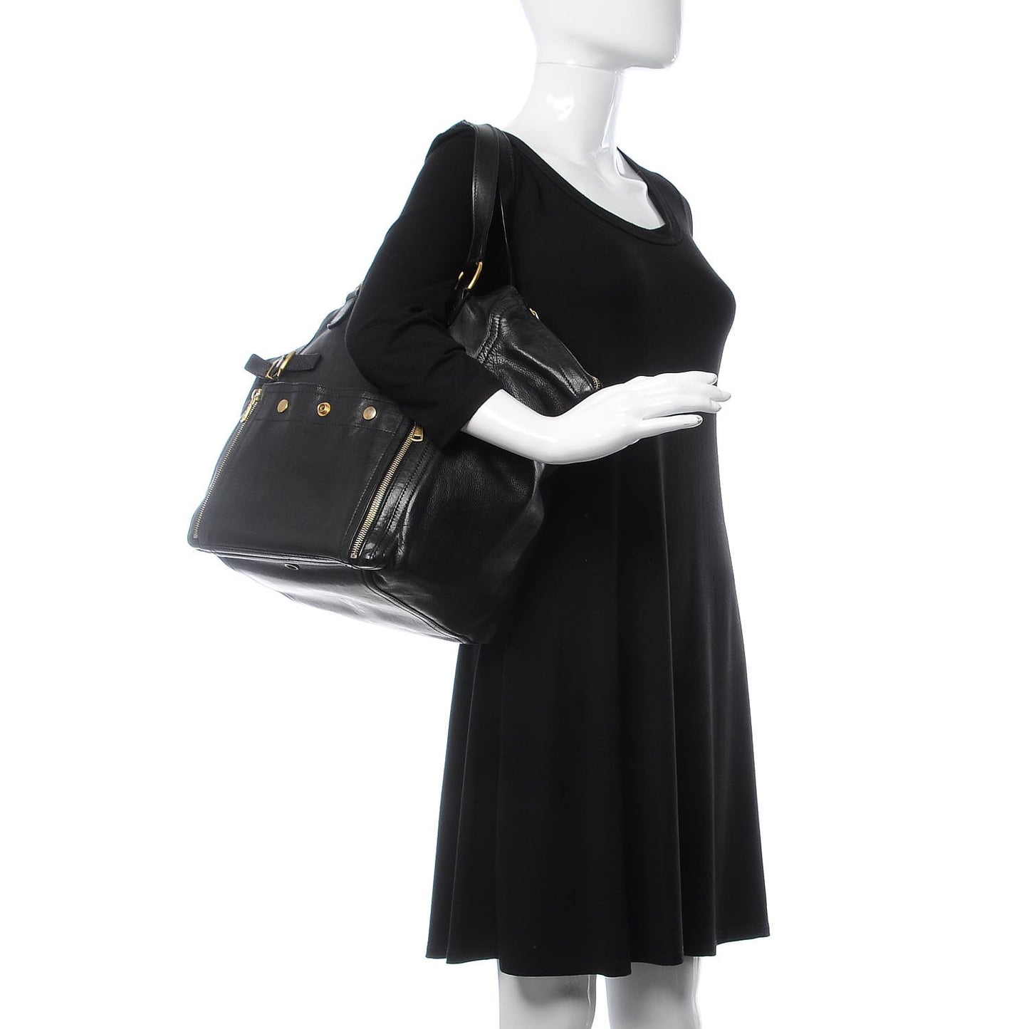 Calfskin Medium Downtown Black
