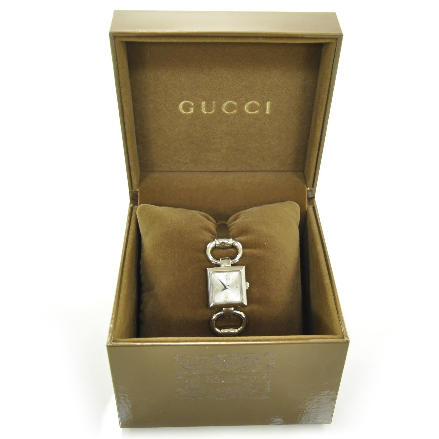 Gucci Stainless Steel Diamond Mother of Pearl 19mm Tornabuoni Quartz Watch 3 of 6