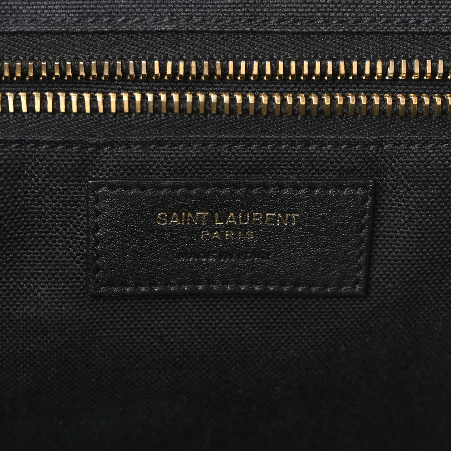 Embroidered Cotton Linen Rive Gauche Noe Tote Natural Black