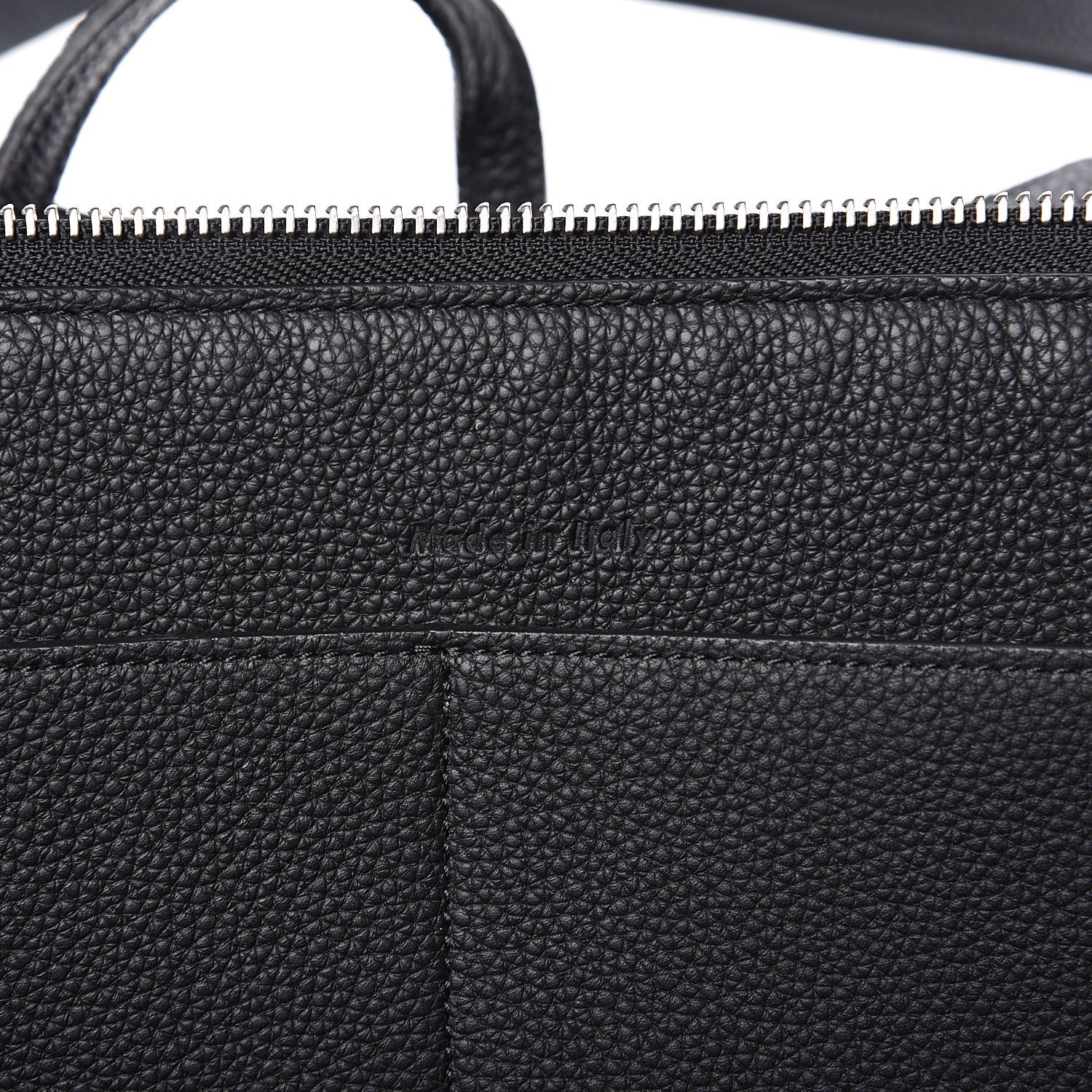 Celine Baby Grained Calfskin Small Tri-Fold Bag Black 7 of 9