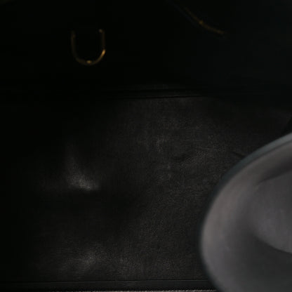The Row Polished Saddle Calfskin Soft Margaux 17 Black 5 of 10