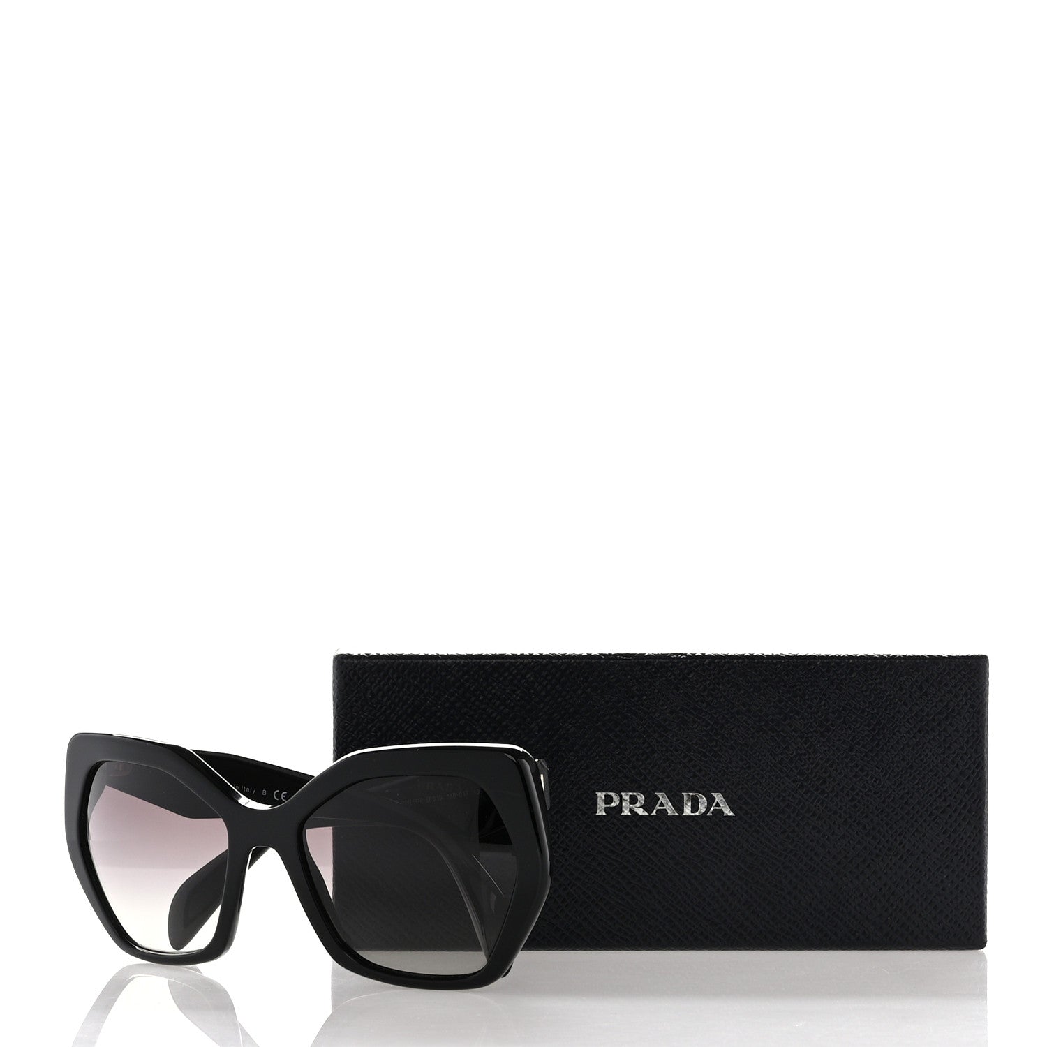 Prada Sunglasses SPR 16R Black 7 of 7
