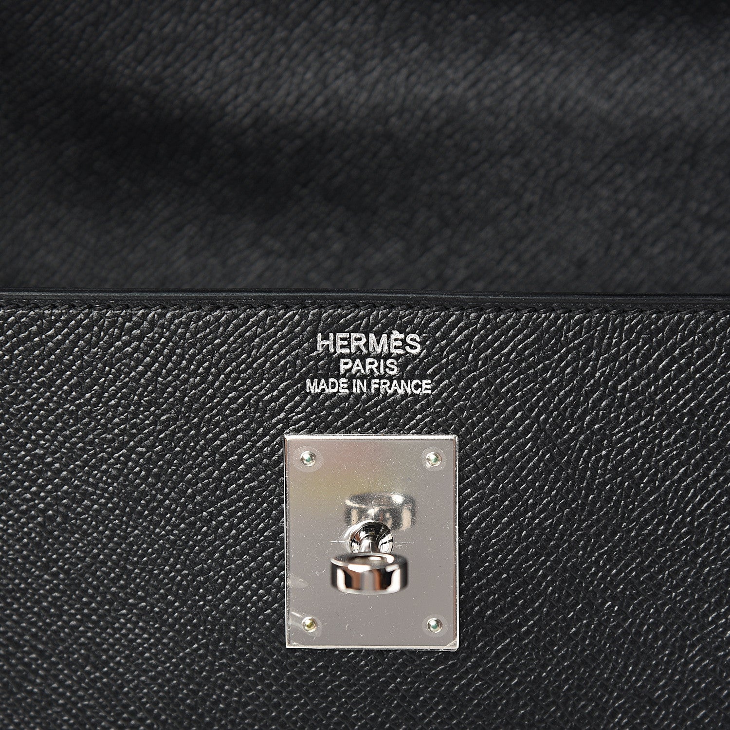 Hermes Epsom Kelly Sellier 40 Black 5 of 9
