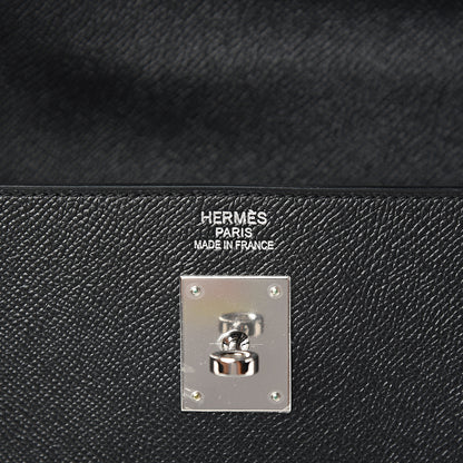 Hermes Epsom Kelly Sellier 40 Black 5 of 9
