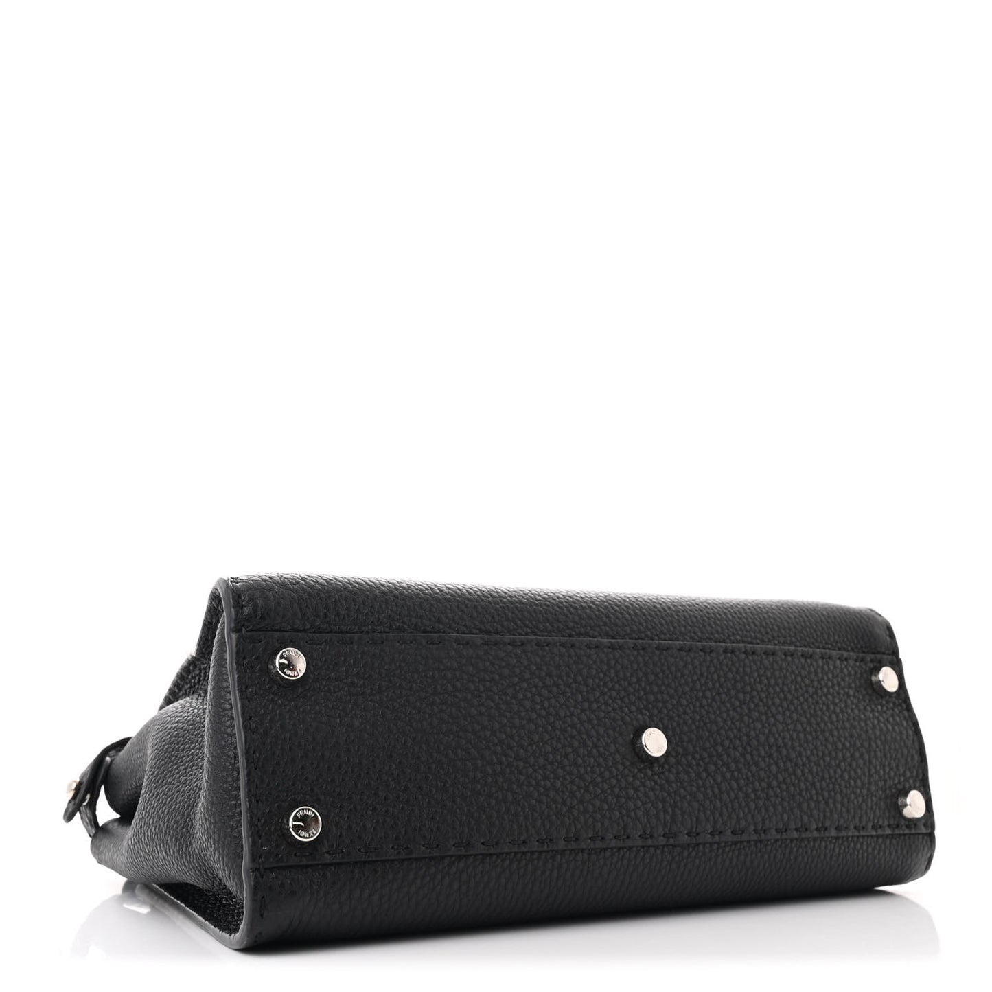 Cuoio Romano Selleria Bi-Color Medium Peekaboo Iconic Satchel Black Mou Black Mou