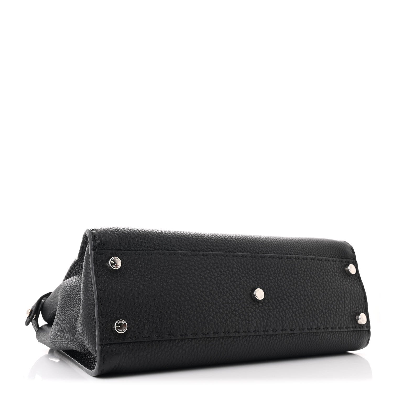 Fendi Cuoio Romano Selleria Bi-Color Medium Peekaboo Iconic Satchel Black Mou Black Mou 4 of 11