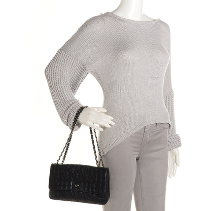 Chanel Lambskin Quilted Medium Single Flap Black 2 of 8