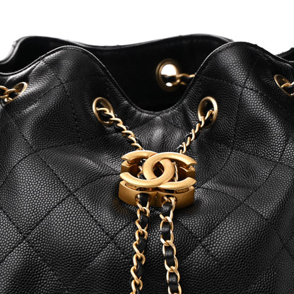 Chanel Caviar Quilted Medium Chanel 25 Handbag Black 10 of 12