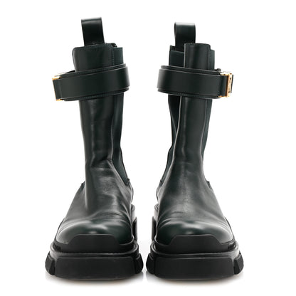 Givenchy Calfskin 4G Terra Ankle Boots 37 Green Black 3 of 9