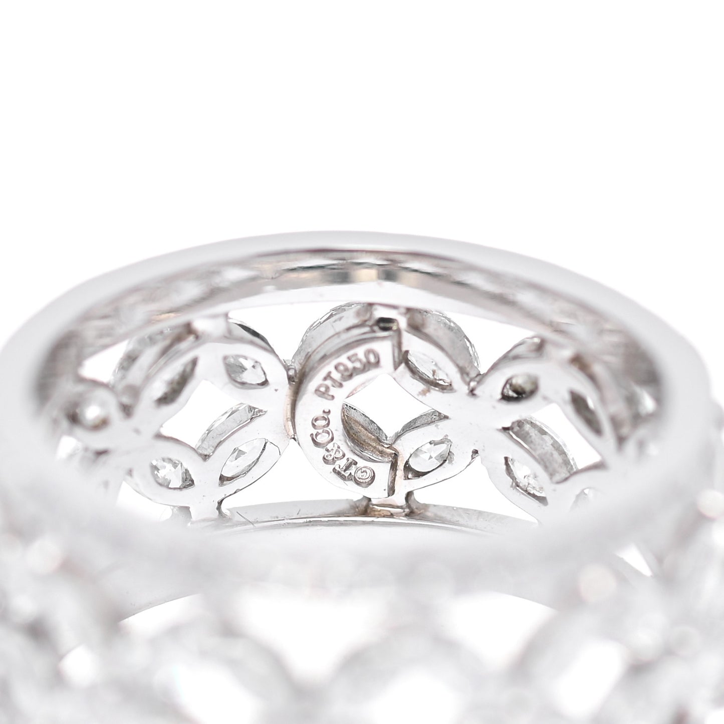 Platinum Diamond Victoria Band Ring 50 5.25
