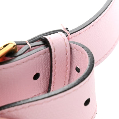 Fendi Vitello Cruise F is Fendi Bi-Color FF 1974 Embossed Envelope Belt Bag Maya Black Peonia 8 of 8