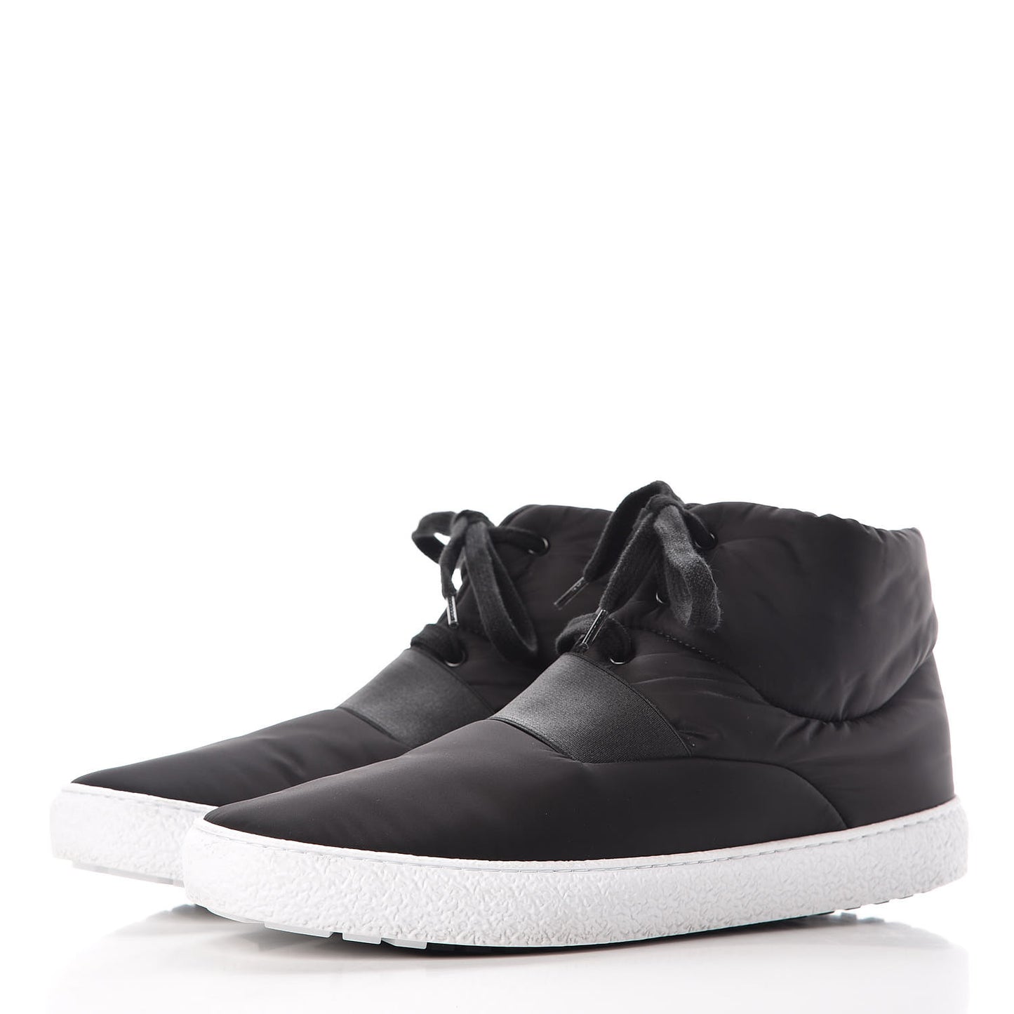 Nylon Mens High Top Sneakers 45 Black