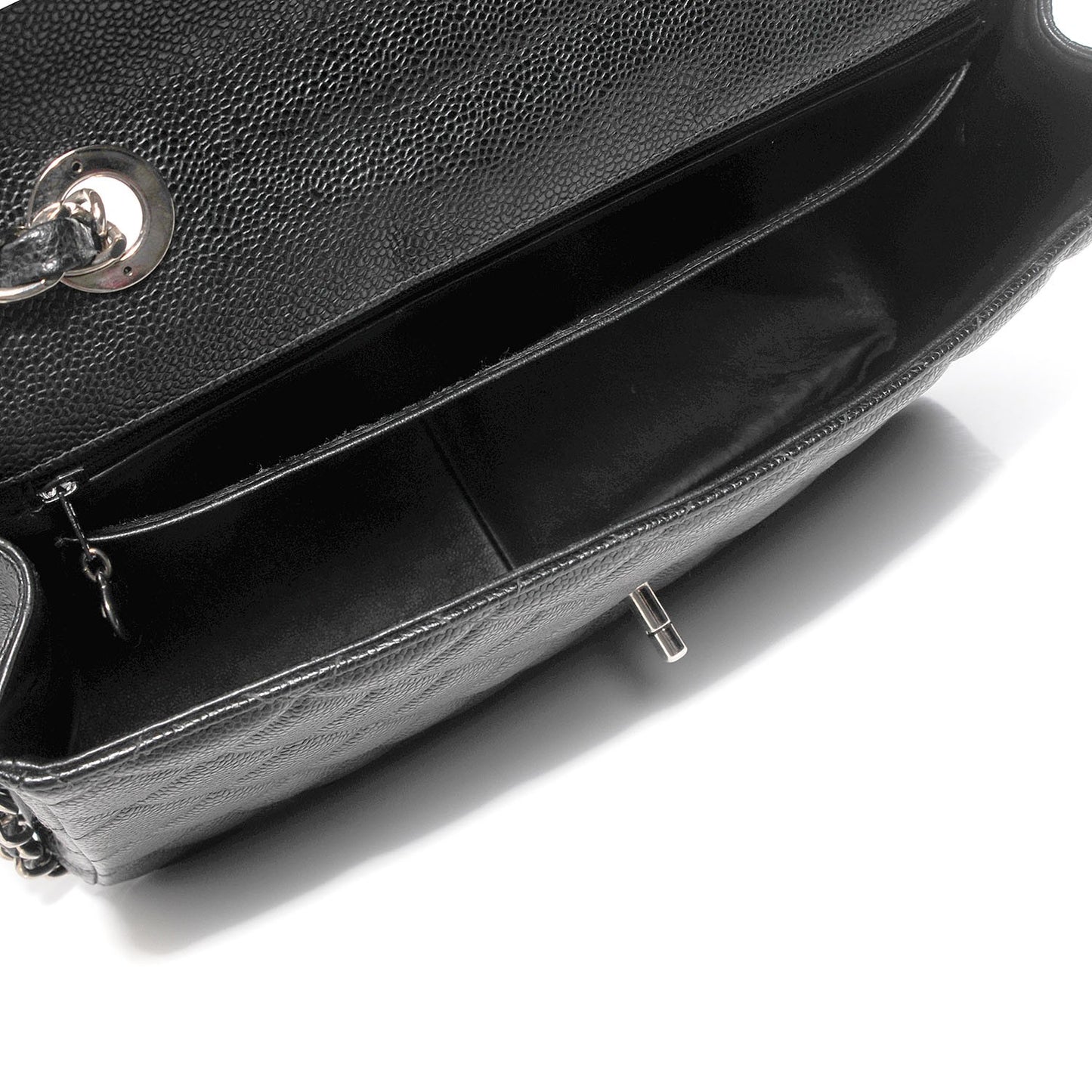 Caviar Quilted Jumbo Single Flap Black