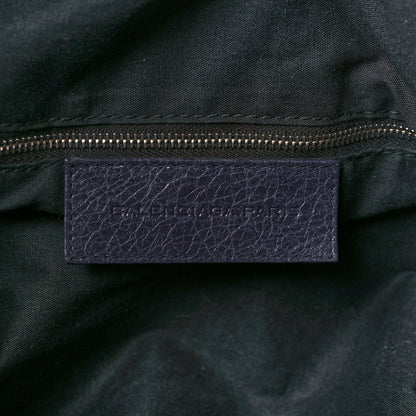 Balenciaga Agneau Classic Hardware Small Squash Duffel Bag Bleu Nuit 6 of 17