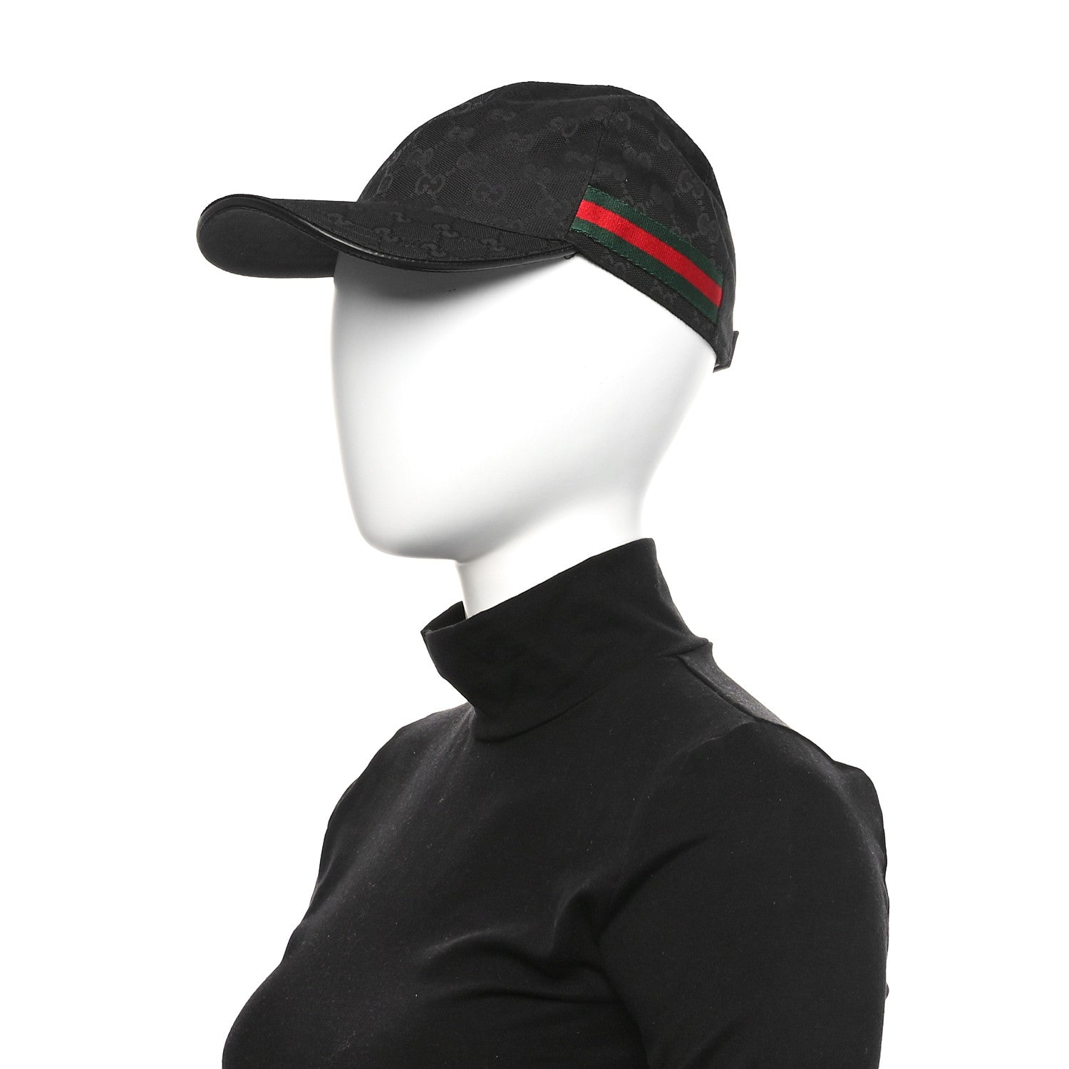 Gucci Monogram Web Baseball Hat M Black 2 of 10