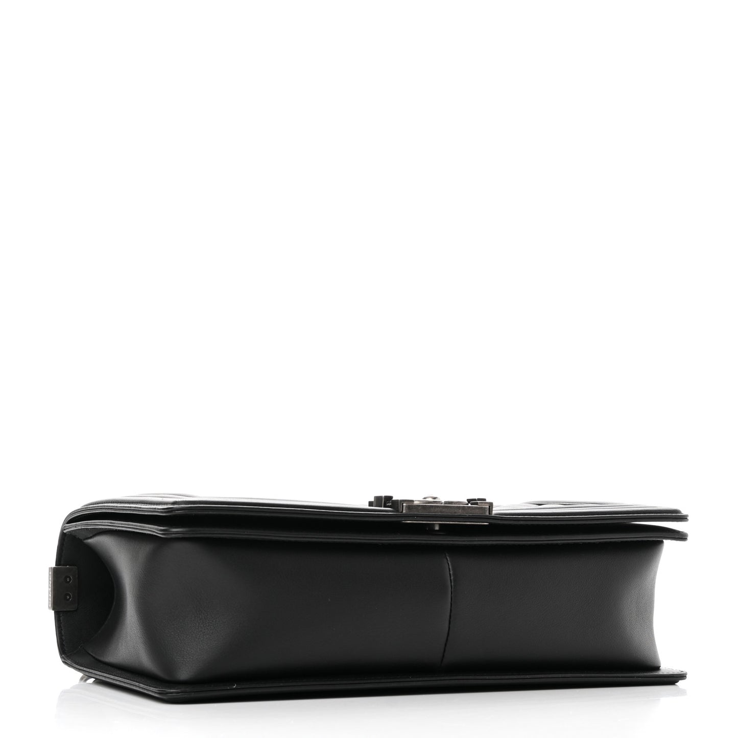 Calfskin Quilted New Medium Boy Flap Black