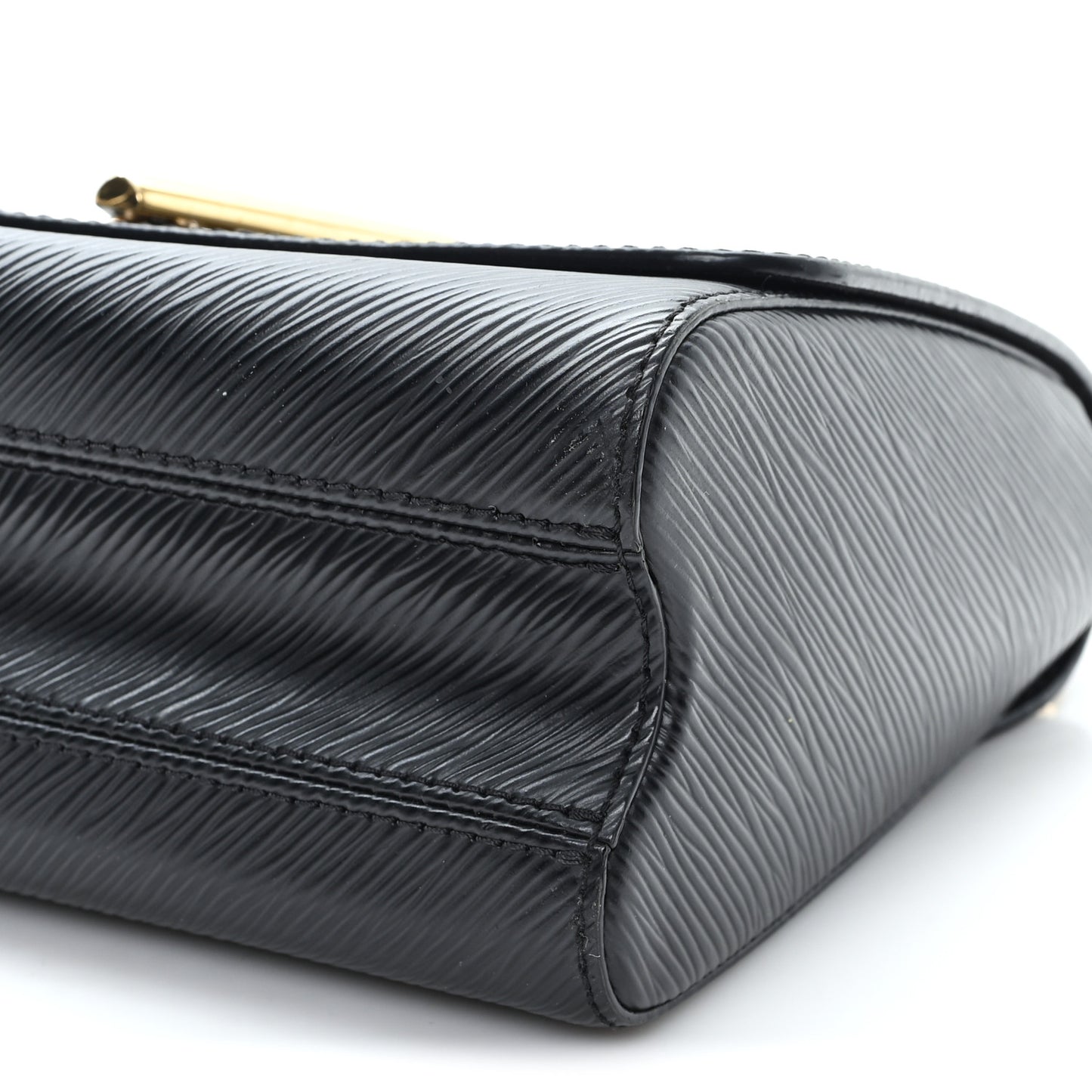 Epi Twist Braided Strap Shoulder Bag MM Black