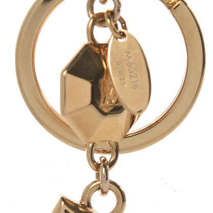 Louis Vuitton LV Facettes Bag Charm Key Holder Gold 3 of 4