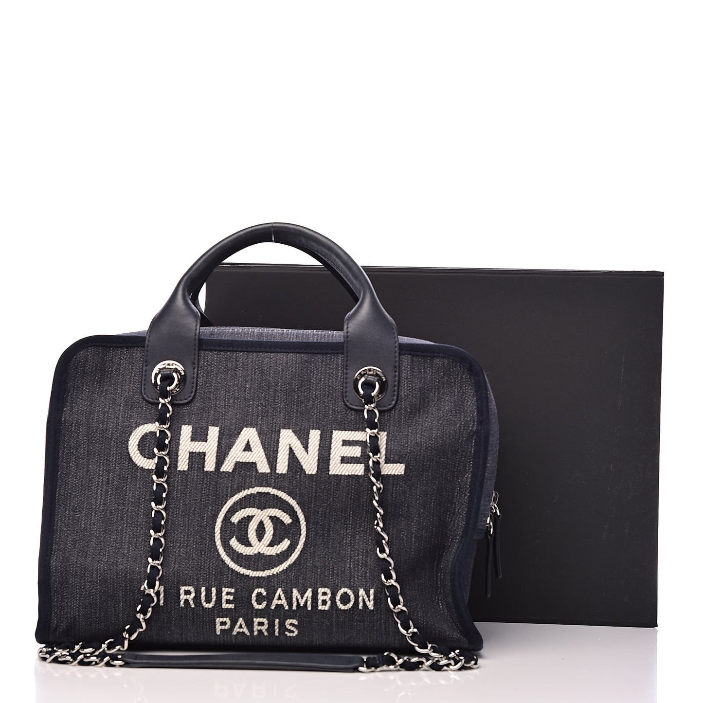 Denim Deauville Bowling Bag Dark Blue