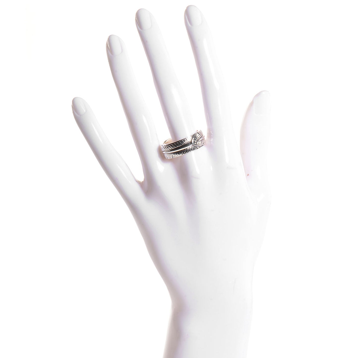 Sterling Silver 10mm Frontier Band Ring 9.5