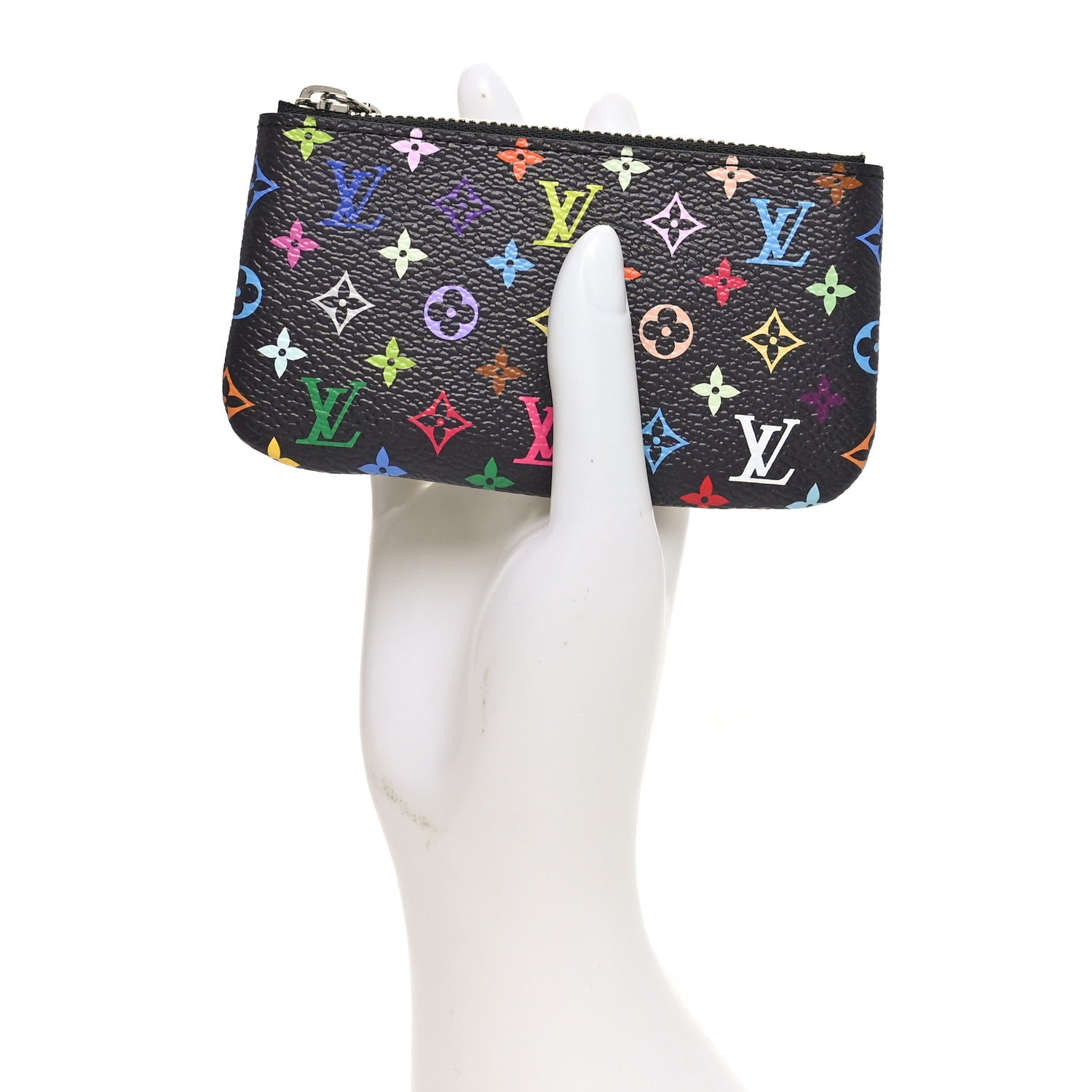 Louis Vuitton LV X TM Monogram Multicolor Key Pouch Black 2 of 7