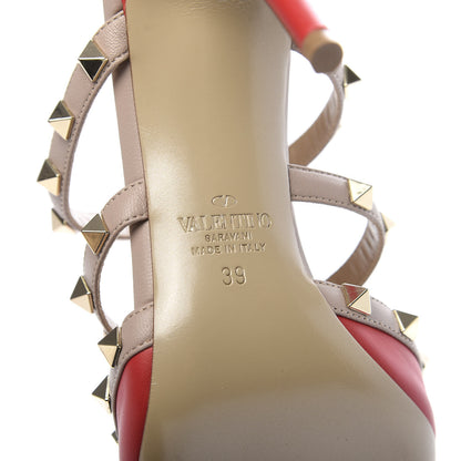 Valentino Garavani Calfskin Rockstud 90mm Cage Mules 39 Rouge Pur Poudre 7 of 8