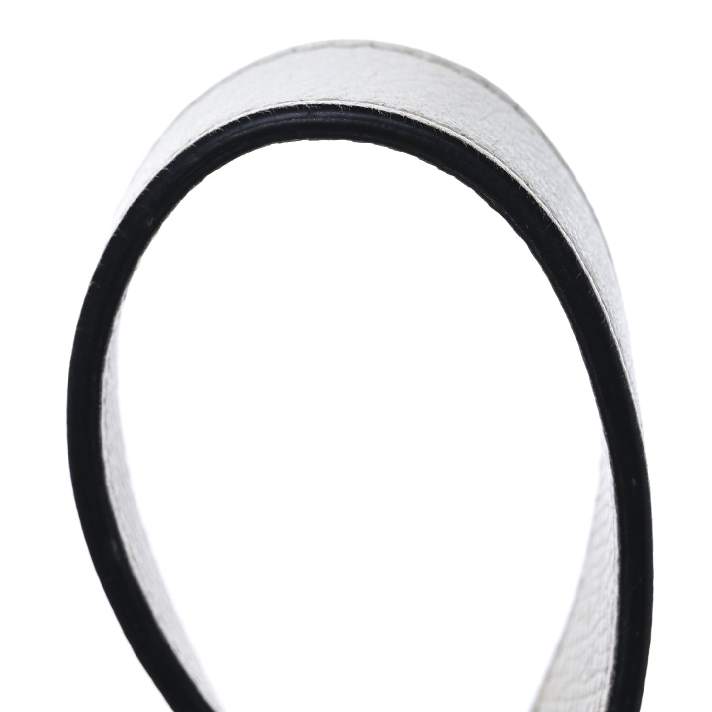 Grained Calfskin Saddle Bag White