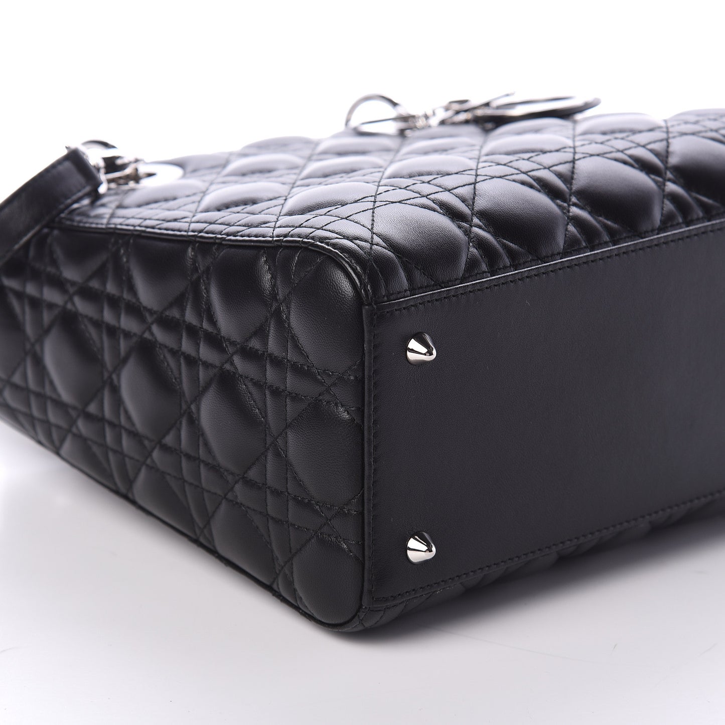 Lambskin Cannage Medium Lady Dior Black