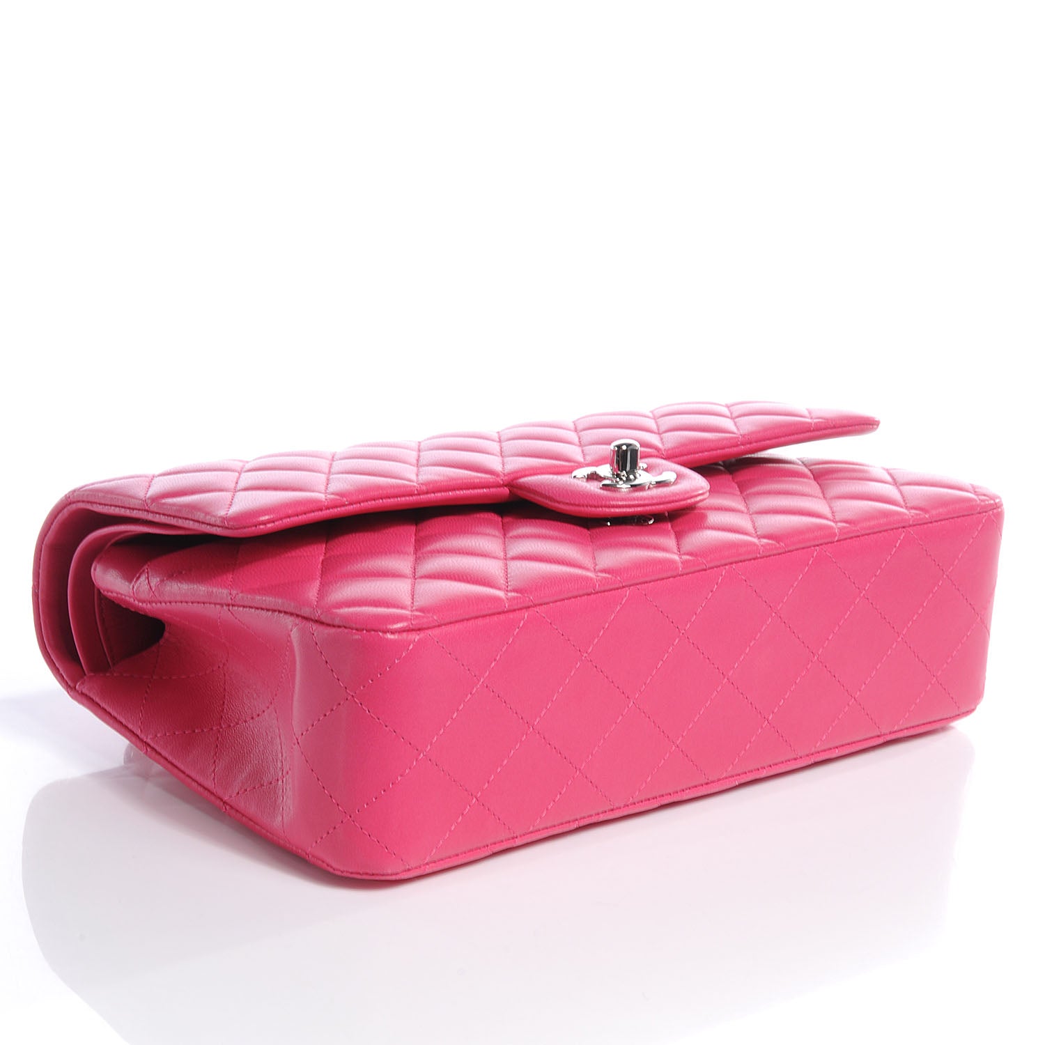 Chanel Lambskin Medium Double Flap Pink 3 of 9