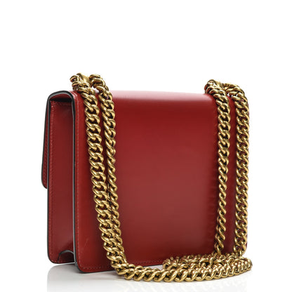 Gucci Knight Calfskin Small GG Marmont Chain Handle Bag Hibiscus Red 3 of 6