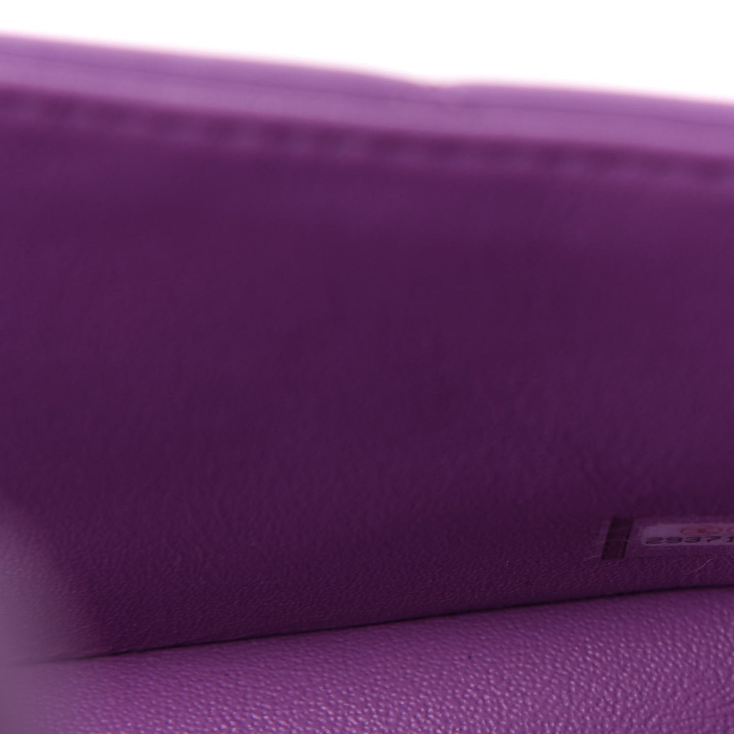 Lambskin Quilted Mini Rectangular Flap Purple