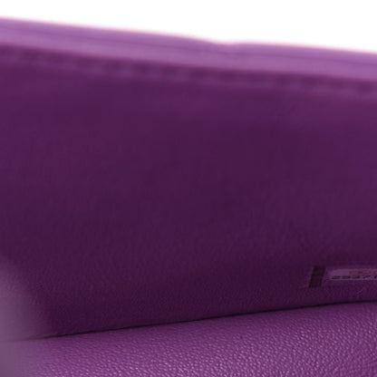 Chanel Lambskin Quilted Mini Rectangular Flap Purple 10 of 12