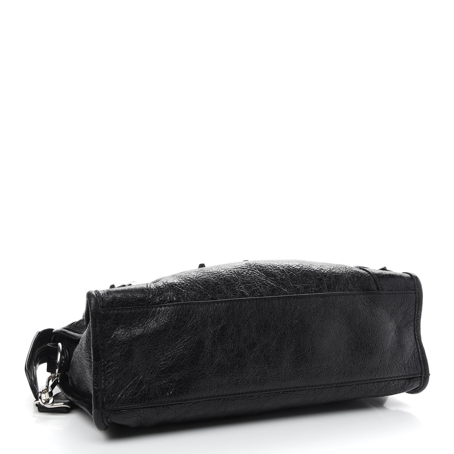 Balenciaga Agneau Classic Silver Hardware S City Logo Strap Black Red 4 of 10