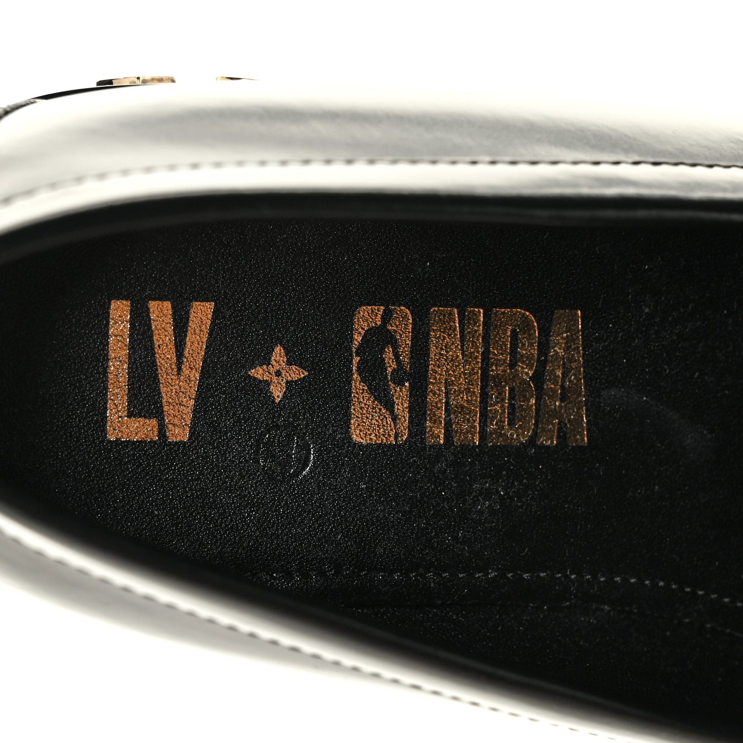 X NBA Calfskin Mens Loafers 9.5 Black
