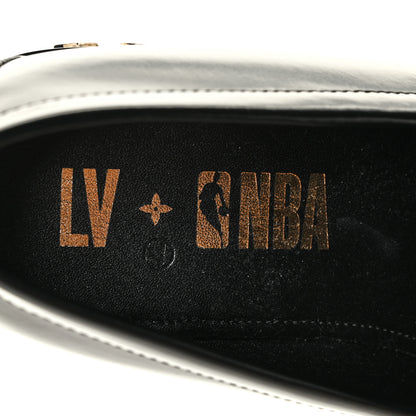 Louis Vuitton X NBA Calfskin Mens Loafers 9.5 Black 7 of 9