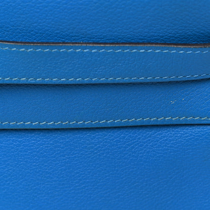 Hermes Evercolor Kelly Retourne 32 Bleu Zanzibar 11 of 13