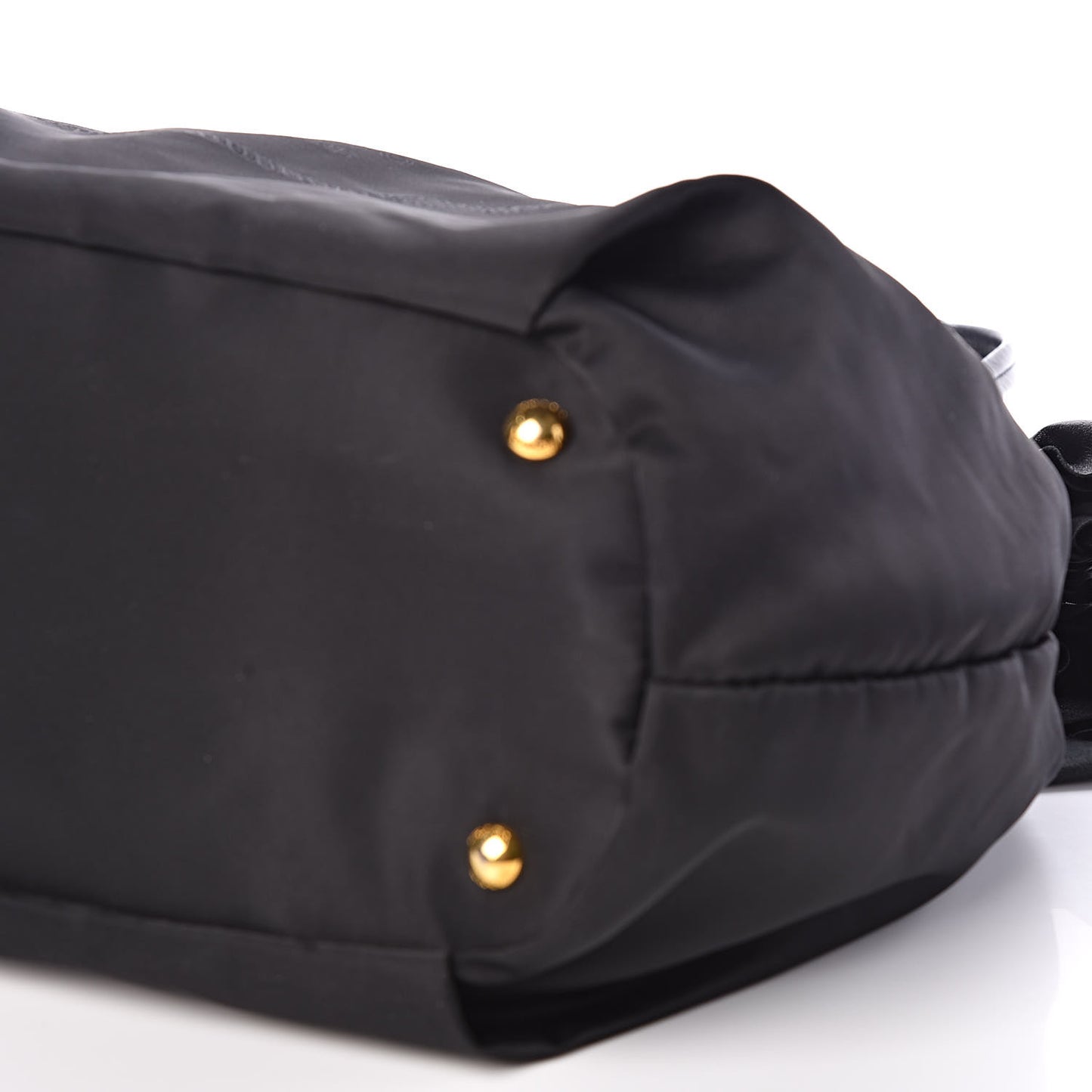 Tessuto Nylon Jacquard Logo Bow Bag Black