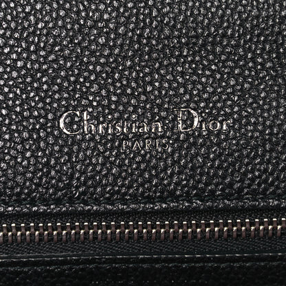 Christian Dior Grained Calfskin Medium Diorama Flap Bag Black 5 of 18